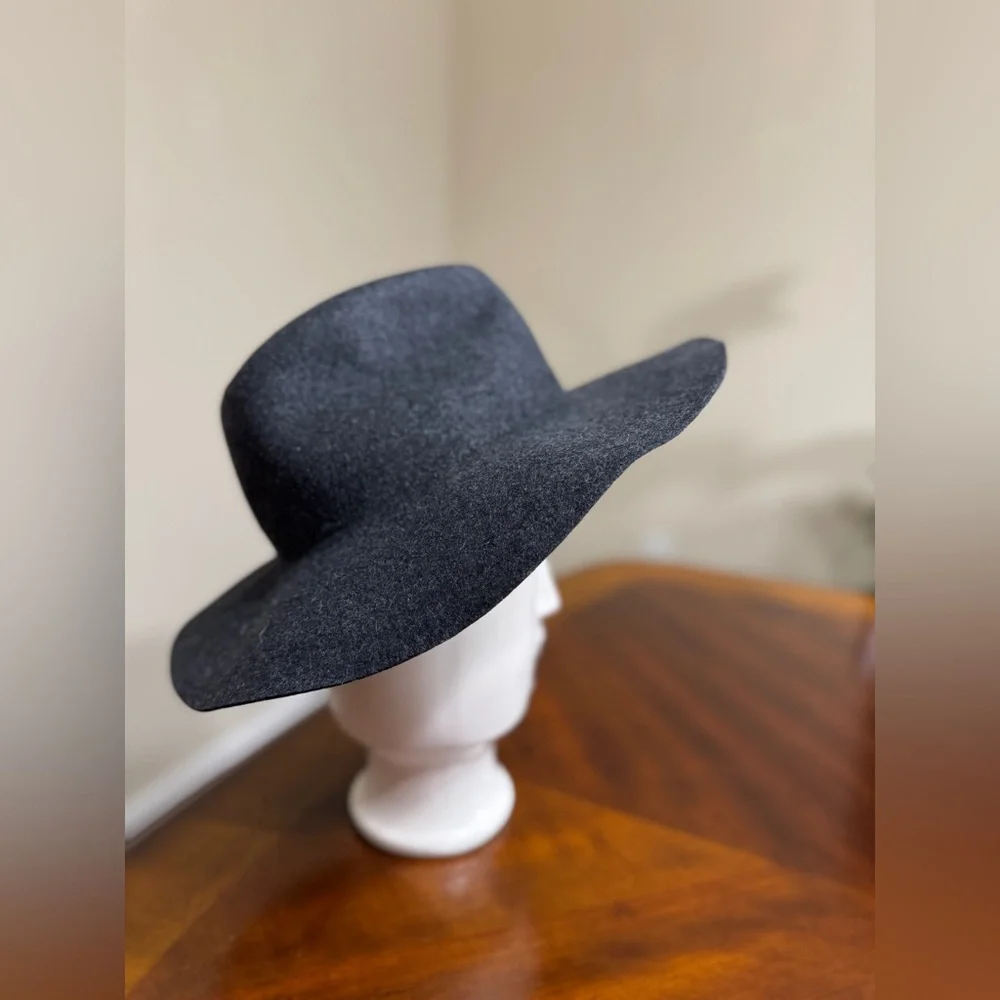 Zara | Accessories | Wool Blend Stylish Gray Widebrim Hat  display picture 2